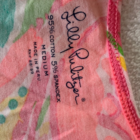 Lilly Pulitzer Pink and Green Tank Top - Picture 2 of 2